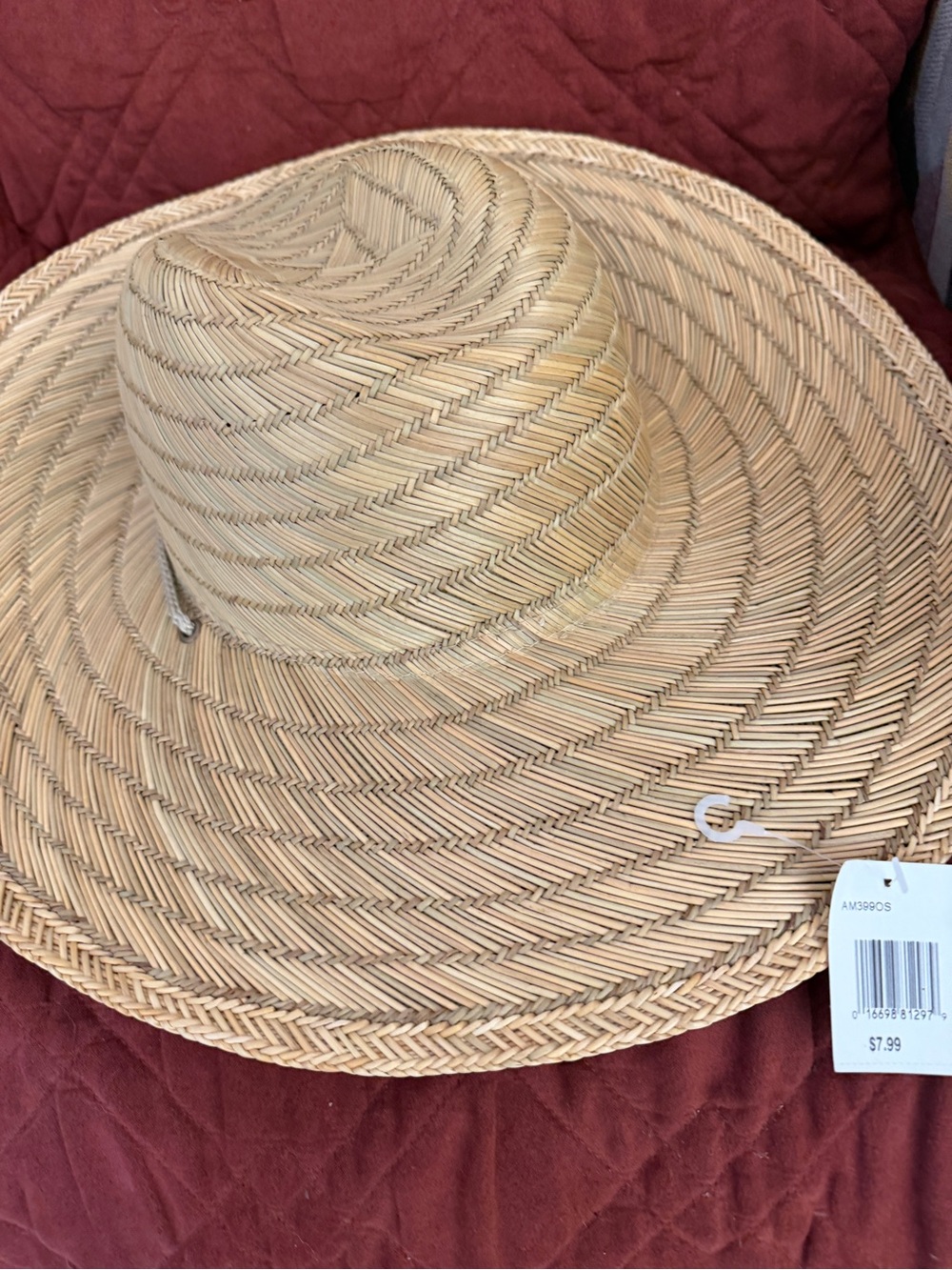 Classic Natural Straw Sun Hat with Wide Brim